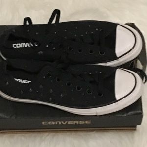 Black & White studded Converse